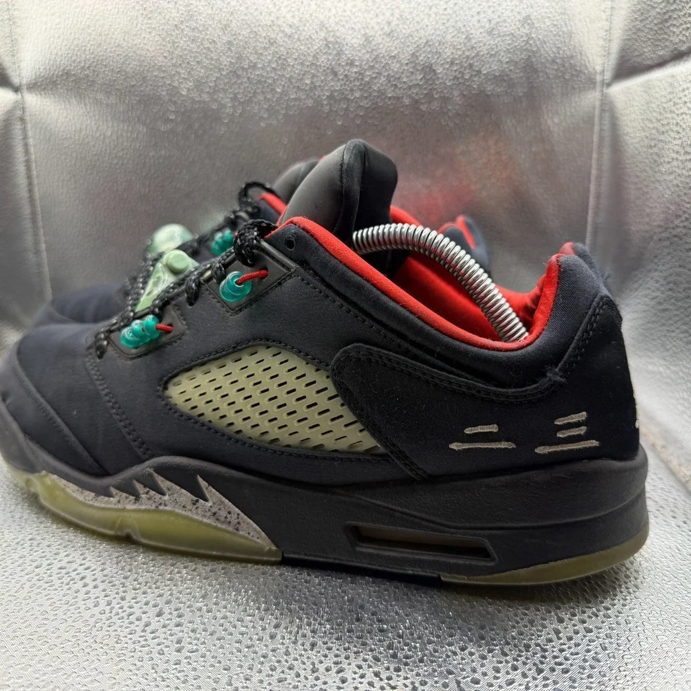 Size 10.5 Jordan 5 Low x Clot Anthracite Black Mens‎ Lace Up Sneakers DM4640-036